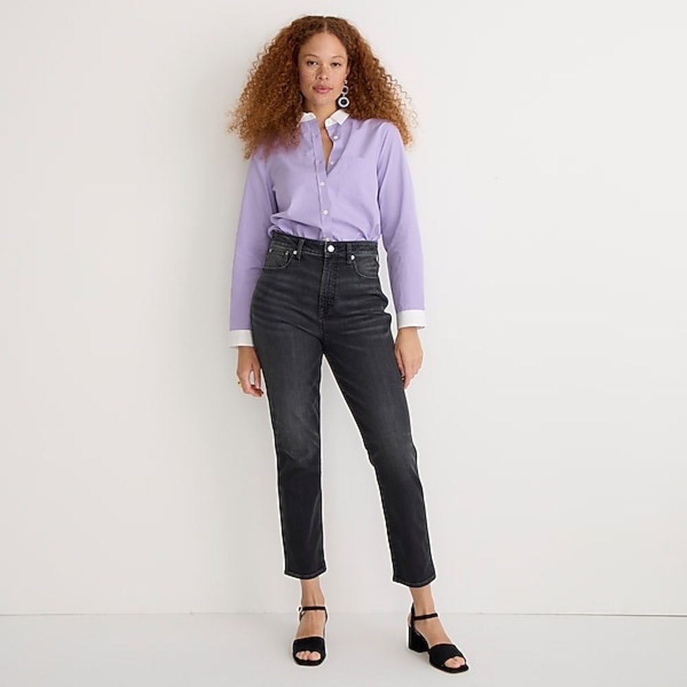 ❌SOLD❌Jcrew Curvy 10" vintage slim-straight jean in charcoal - 27